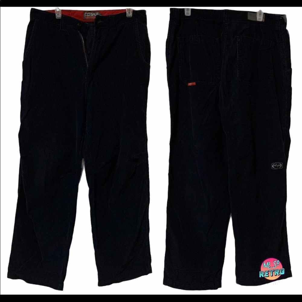 Vtg Split Skater Corduroy Pants